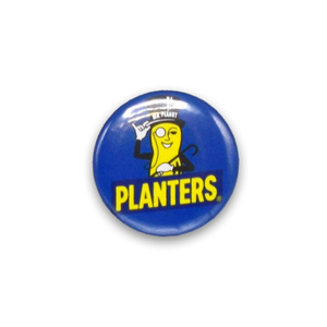 缶バッチ #CB052 MR.PENNUT PLANTERS ミスターピーナッツ/ 缶バッジ 直径3cm アメリカン雑貨