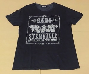 NEVERTRUST ネバートラスト GANGSTERVILLE Tシャツ 難あり 中古品 666 PUNK JOE STRUMMER THE CLASH MODS ジョーストラマー モッズ パンク