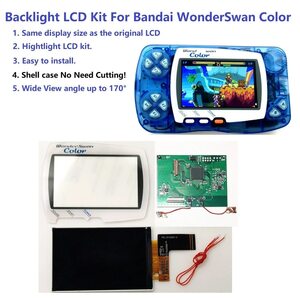 HIGHTLIGHTバックライト輝度IPS液晶画面キットバンダイ WONDERSWAN色WSCゲームコンソール