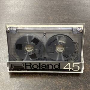 0168 ローランド オ－プンリール 45分 ノーマル 1本 カセットテープ/One Roland Open reel 45 Type I Normal Position Audio Cassette