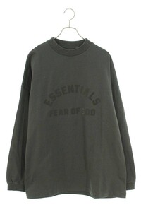 フォグ 長袖カットソー ESSNTIALS Sweat LS Tee Ink サイズ:M フロントラバーロゴ長袖カットソー 中古 HJ12