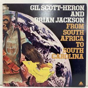 ★即決 Gil Scott Heron Brian Jackson / From South Africa to South Carolina jf22724 米オリジナルF/W刻印 ギル・スコット・ヘロン