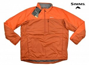 送料無料1★Simms★シムス Midstream Insulated プルオーバージャケット size:XL シムスオレンジ