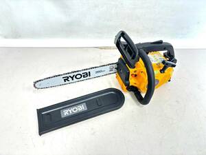 1円スタート【動画有り】RYOBI/京セラ リョービ 350mm エンジンチェンソー ES-3035 トップハンドル チェーンソー 領収ok/直取引ok o0602-1