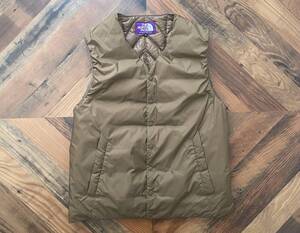 THE NORTH FACE PURPLE LABEL Down Vest BEIGE M ノースフェイス パープルレーベル ダウンベスト ベージュ Coyote 