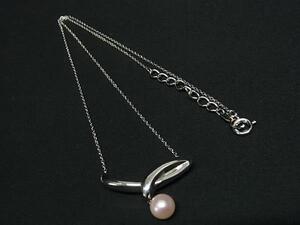 1円 ■極美品■ TASAKI タサキ 本真珠 アコヤ真珠 パール 約7mm SV925 ネックレス アクセサリー レディース シルバー系 FL2142