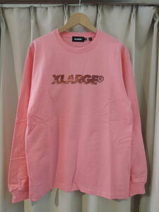 X-LARGE エクストララージ XLARGE L/S TEE SUNSET STANDARD LOGO ピンク M 最新人気品 値下げしました！送料込