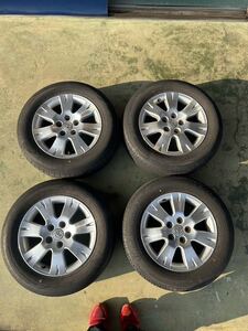 ★中古★16インチタイヤホイール4本セット 205/65R16 トヨタアルファード純正 16×6 1/2J 5穴 PCD 114.3