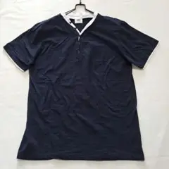 TAKEO KIKUCHI　タケオキクチ　ヘンリーネックTシャツ　サイズ4　黒