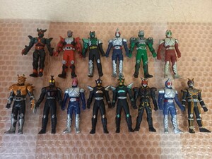 放映当時品 リアルフィギュアセットB 平成仮面ライダー詰め合わせ 食玩ソフビ 対決セット プレイヒーロー プライズ食玩ガチャＨＧ