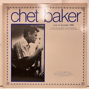 ●即決LP Chet Baker / Live in Europe 1956 ja5240 ej3569 仏オリジナル チェット・ベイカー