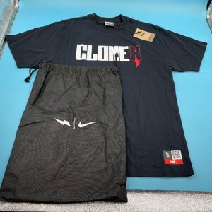 【10093P025】Clone X Tシャツ Sサイズ RTFKT NIKE タグ付 半袖 夏物 ナイキ クローンＸ 黒 NFT メタバース デジタル アバター クール