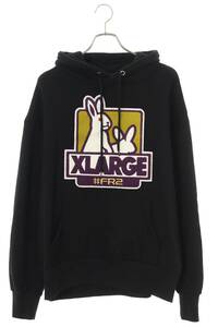 エクストララージ XLARGE エフアールツー サイズ:L フロッキーロゴプルオーバーパーカー 中古 BS99