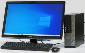 DELL Optiplex 9020-4160SF ■ 24インチ 液晶セット ■ i3-4160/4G/500/DVDマルチ/DisplayPort/Windows 10 デスクトップ