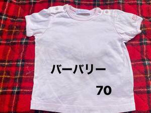 ★美品　BURBERRY LONDON　バーバリー　Ｔシャツ　カットソー　７０　ベビー　可愛い★