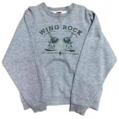 WING ROCK ウイングロック スウェット トレーナー M グレー 希少廃盤