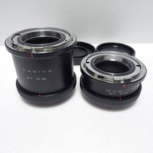 マミヤ　RB67　接写リング　オートエクステンションチューブ（リング）No1（45mm）とNo2（82mm）のセット　完動良品　キャップ付き　　