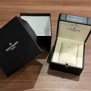 送料無料☆PATEK PHILIPPE パテックフィリップ 付属品 時計 空箱 内箱 外箱 箱 ボックス ケース セット アンティーク ヴィンテージ 黒ロゴ