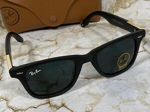 Ray-Ban サングラス　 WAYFARER ゴールド×ブラック　専用ケース付