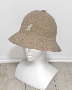 美品 KANGOL Bermuda Casual 0397BC OAT M カンゴール バミューダ カジュアル メトロハット バケットハット ベルハット ベージュ 男女兼用