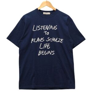 UNDERCOVER アンダーカバー 24SS 品番UC1D3802 TEE LISTEN TO KLAUS SCHULZE 半袖Ｔシャツ ネイビー サイズ2 正規品 / B5883