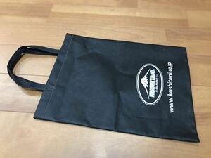 送料230円 クシタニ KUSHITANI 美品 不織布 エコバッグ トートバッグ 縦37×横26cm 買物袋 ブラック 黒 非売品 ジャケット 革ジャン パンツ