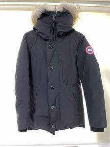 中古 CANADA GOOSE JASPER PARKA BLACK SIZE S カナダグース ジャスパーパーカー ブラック サイズS メンズ ファー付きグリフィン 