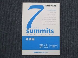 VK13-037 LEC東京リーガルマインド 司法試験 セブンサミット 発展編 憲法 入門編第4版 対応版 未使用 2015 010m4C