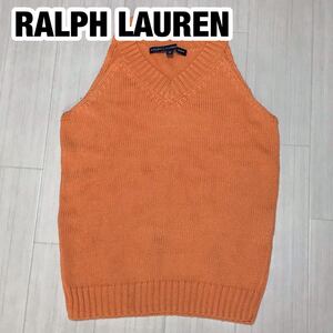 RALPH LAUREN SPORT ラルフローレン スポーツ ニットベスト M オレンジ