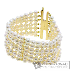 MIKIMOTO ミキモト アコヤパール 真珠 ブレスレット K18イエローゴールド レディース 中古