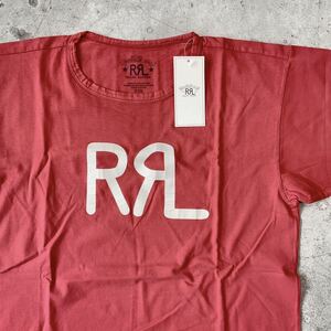 Mサイズ 22SS RRL ロゴ ジャージー Tシャツ ラルフローレン ダブルアールエル 新品 カットソー 半袖 ポロ レッド 人気商品