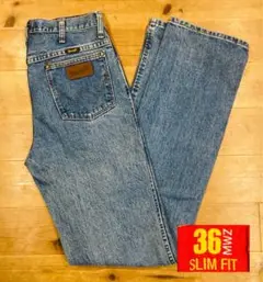 デニム 古着 90s wrangler ラングラー 36MWZ メキシコ製 31