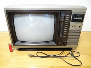 希少 80年代 ビンテージ 日本製 松下電器 ナショナルカラーテレビ TH14-N11 昭和 レトロ 当時物 小道具 インテリア 旧車 現状 ジャンク