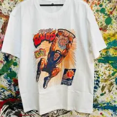 SUNS Tシャツ 半袖 メンズ 新品 個性的 白 NBA バスケ ダンク