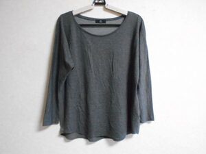 美品★イネド★幅広カットソー＊グレー＊size9