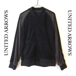 美品　UNITED ARROWS ／ユナイテッドアローズ★　ベロアブルゾン　バイカラー