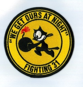 米海軍 VF-31 "TOMCATTERS" WE GET OURS AT NIGHT パッチ