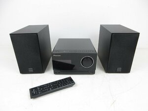 【動作確認済】 CDミニコンポ Pioneer パイオニア X-CM35-K オーディオ機器 リモコン付き 音出しOK 現状品 / 120 (SGAW018848)