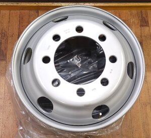 新品 WRS トラック用スチールホイール 22.5x7.5J 8H-32.5 P.C.D285 OFFSET 162-14S HUB221 SILVER VALVE V3-20-6 4本セット てっちん