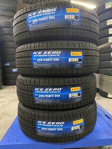 【法人宛限定送料無料】PRMH55R17-11　ピレリ PIRELLI　205/55R17 91H　ICE ZERO ASIMMETORICO　4本セット　2022年製