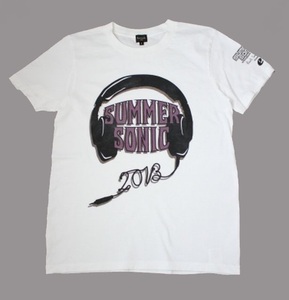 【Paul Smith × SUMMER SONIC】ポールスミス　Tシャツ　白　グッズ　USED　Sサイズ　半袖カットソー　夏フェス