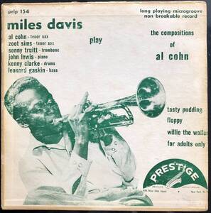 Miles Davis Plays The Compositions Of Al Cohn /10inch Prestige オリジナル