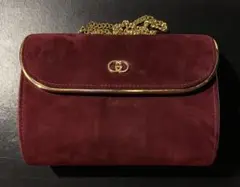 【※ヴィンテージGUCCI グッチ GGロゴ チェーンショルダーバッグ】