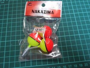 【メール便「即決有　NAKAZIMA　蛍光玉８号　割ビシ大々　３個　ゴム管２個　　未使用品　新品