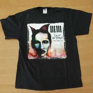 マリリン・マンソン MARILYN MANSON ロックTシャツ Mサイズ 黒 正規品 USED③ 【コピーライト 2004】