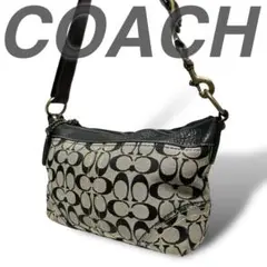 美品 COACH ワンショルダー クロスボディ シグネチャー 斜め掛け ダッフル