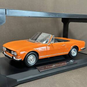 1/18 ノレブ プジョー 504 カブリオレ 箱付き norev peugeot cabriole オレンジ クラシック 旧車 ミニカー レア 希少 オープン 綺麗 クーペ