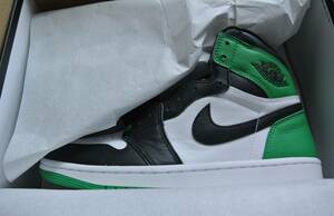 AIR JORDAN 1 RETRO HIGH OG "CELTICS BLACK AND LUCKY GREEN"（2023） DZ5485-031 （ブラック/ラッキーグリーン/ホワイト）　27cm