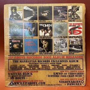 新品！V.A. - Manhattan Records Exclusives Album Sampler UP ABOVE RECORDS 2003年 EP UAP1-1 Jaydee Talib Kweli Jurassic 5 DJ Spinna