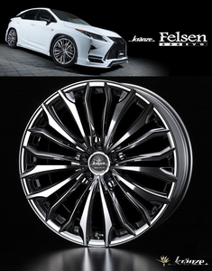 [業販限定販売] [4本セット] [新品]19インチ Kranze Felsen 358EVO 8J+42 225/40R19 マークX [クレンツェ] [フェルゼン] [SBC]